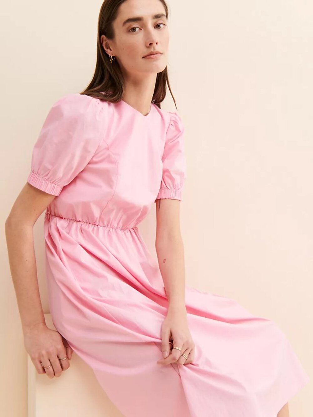 Greylin for Free People Adriana Poplin Midi Dress